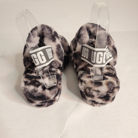 New Ugg Sz 6 Slides OH Yeah Panther Print Slippers Sandals Slingback NEW - Picture 5 of 7